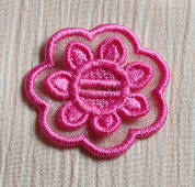 3d buttonhole flower motif