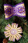 lace ornaments bows