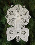 freestanding lace candle