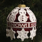 Snowpeople Ornament Cover