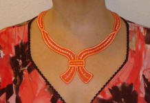 organza ribbon necklace