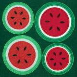 watermelon coasters