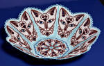 lace bowl cat motif