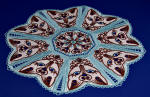 cat motif doily