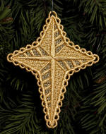 freestanding lace star ornament