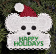 Happy Mouse tag or ornament