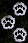 free  pawprint ornament