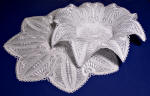 freestanding lace butterfly bowl & doily