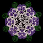 pansy doily