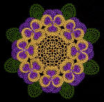 Pansy Doily freestanding lace