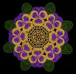 pansy doily