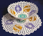 Spring Bowl & Doily machine embroidery designs