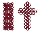 freestanding lace cross