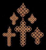 freestanding lace crosses