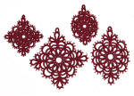 freestanding lace jewelry