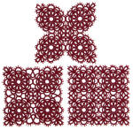 freestanding lace coasters