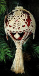 angel ornament cover with tassel