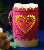 Heart Candle Wrap