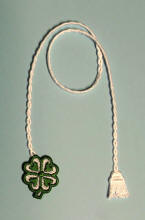 lucky clover bookmark