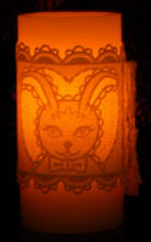 bunny candle wrap