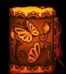 butterfly candle wrap