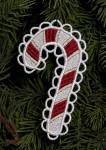freestanding lace candy cane