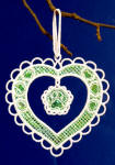 Heart Ornament with Mylar