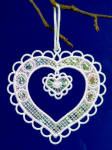 Heart Ornament with Mylar