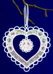 Heart Ornament with Mylar