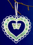 Heart Ornament with Mylar