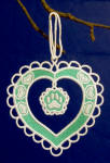 Freestanding Lace Heart Ornament