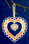 Freestanding Lace Heart Ornament