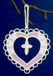 Freestanding Lace Heart Ornament