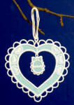 Freestanding Lace Heart Ornament