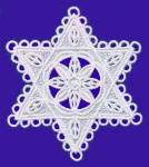 freestanding lace Star of David