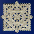 freestanding lace coaster