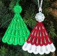 Christmas tree ornament with organza