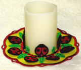 Ladybug 3D Doily Votive Candle Hoilder