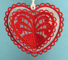 3D Heart with Organza