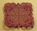 freestandng lace shaped coaster