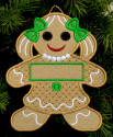 gingerbread girl with fabric