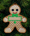 gingerbread boy with fabric