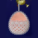 lined lace egg gift pocket