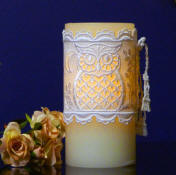 Owl Motif Candle Wrap