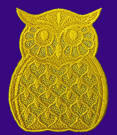 Freestanding Lace Owls