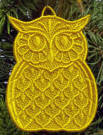 Freestanding Lace Owls