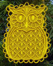 Freestanding Lace Owls