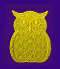 Freestanding Lace Owls