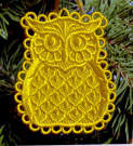 Freestanding Lace Owls