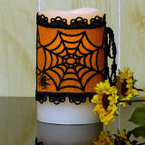 spiderweb candle wrap